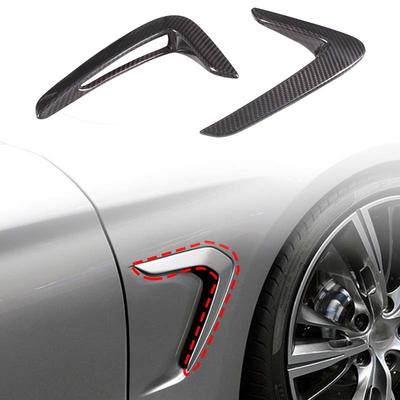 For BMW 4 Series F32 F33 F36 420 430 425i Real Carbon Fiber Fender Air Vent Carbon Fiber Side Ventilation Mask Sticker Car Kit