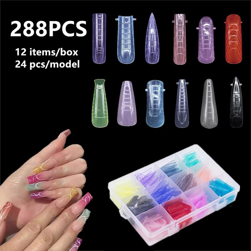

Разноцветные накладные ногти-типсы, искусственные ногти с полным покрытием, голографические искусственные ногти для DIY-маникюра, типсы для ногтей, маникюр, наращивание ногтей