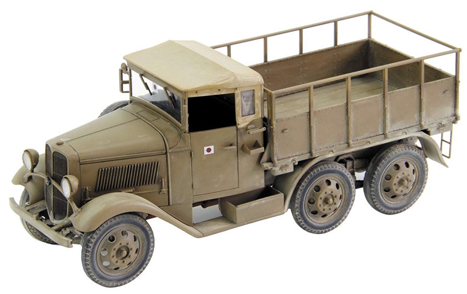 

Fine Molds Scale Japanese Army Type 94 Motorized Freight Canvas Plastic Model Kit FM31 1/35 Six-Wheel Car, Top, зелёный