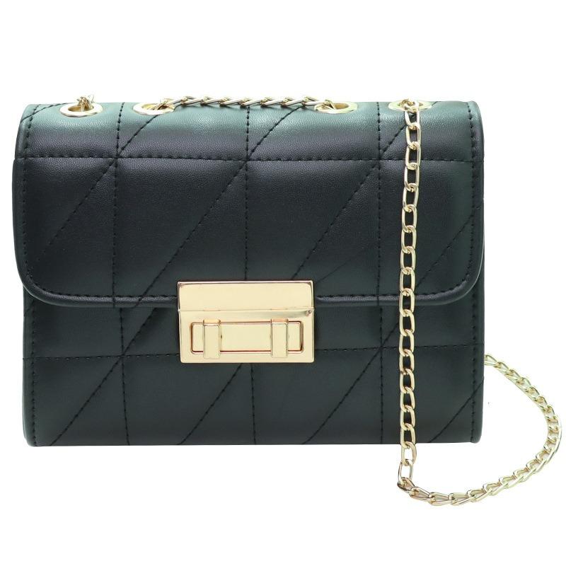 One shoulder crossbody chain small square bag versatile casual women's bag