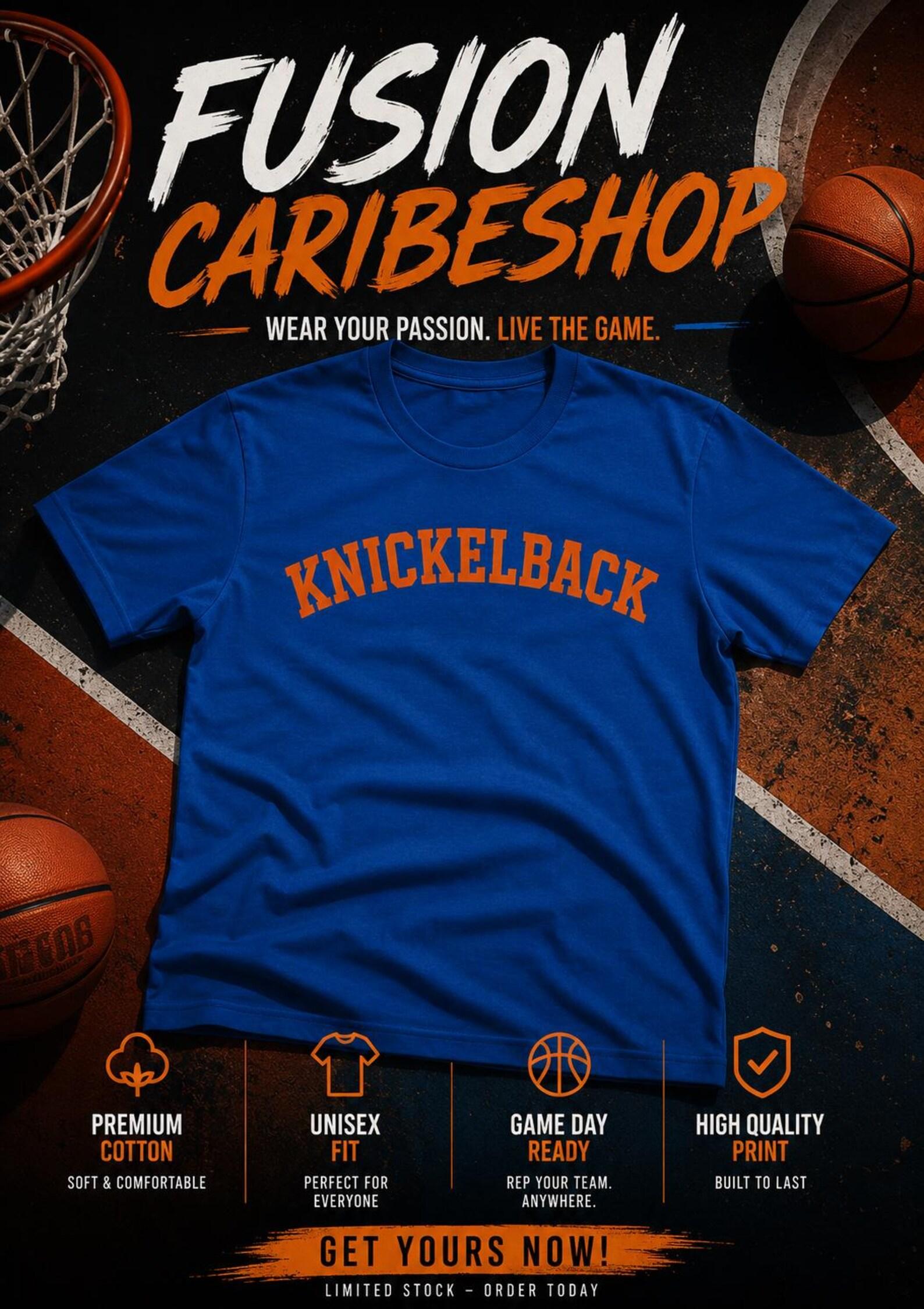 Knickelback Basketball T-Shirt | Vintage Basketball Fan Tee | NYC Hoops Tee | Basketball Lover Gift | Sports Streetwear | Unisex Graphic Tee 2XL