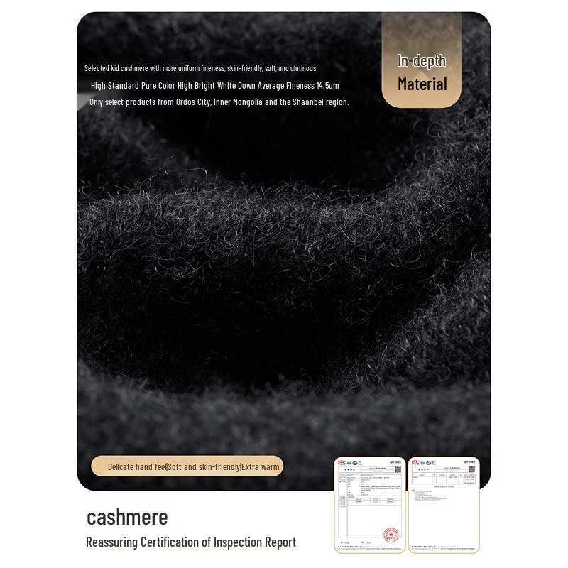 JIUMU Men's Cashmere Knit Scarf
