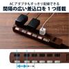 ELECOM Power Tap Color Style Lightning Guard Energy Saving Individual Switch 6 Ports 2m Brown T-BR04-2620BR