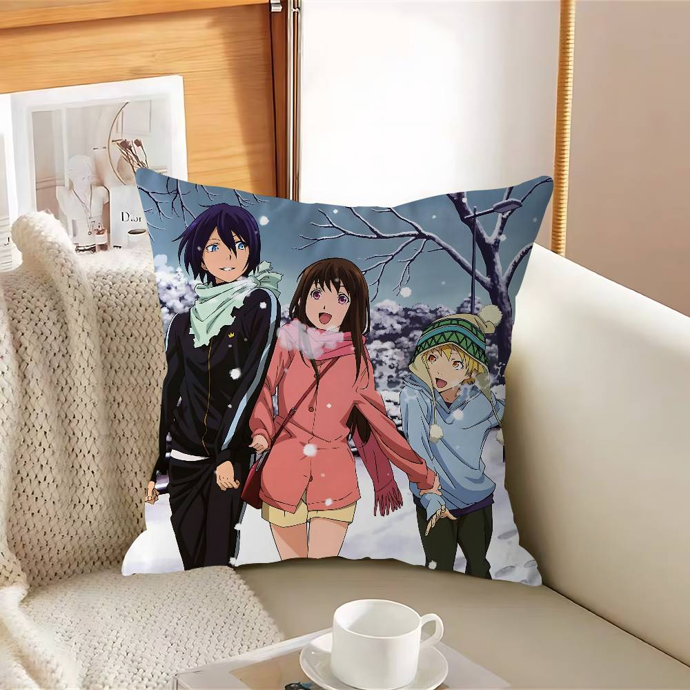 

Anime N-Noragami Pillow Cushion Cover Pillowcase Living Room Sofa Home Decor Customized 12x12Inch