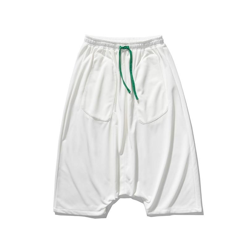 Pantaloni Larghi Harajuku a Gamba Larga Uomo Hip Hop Pantaloni Lunghi fino al Polpaccio Monocolore Uomo Jogging Streetwear Pantaloni Tuta Casual Uomo