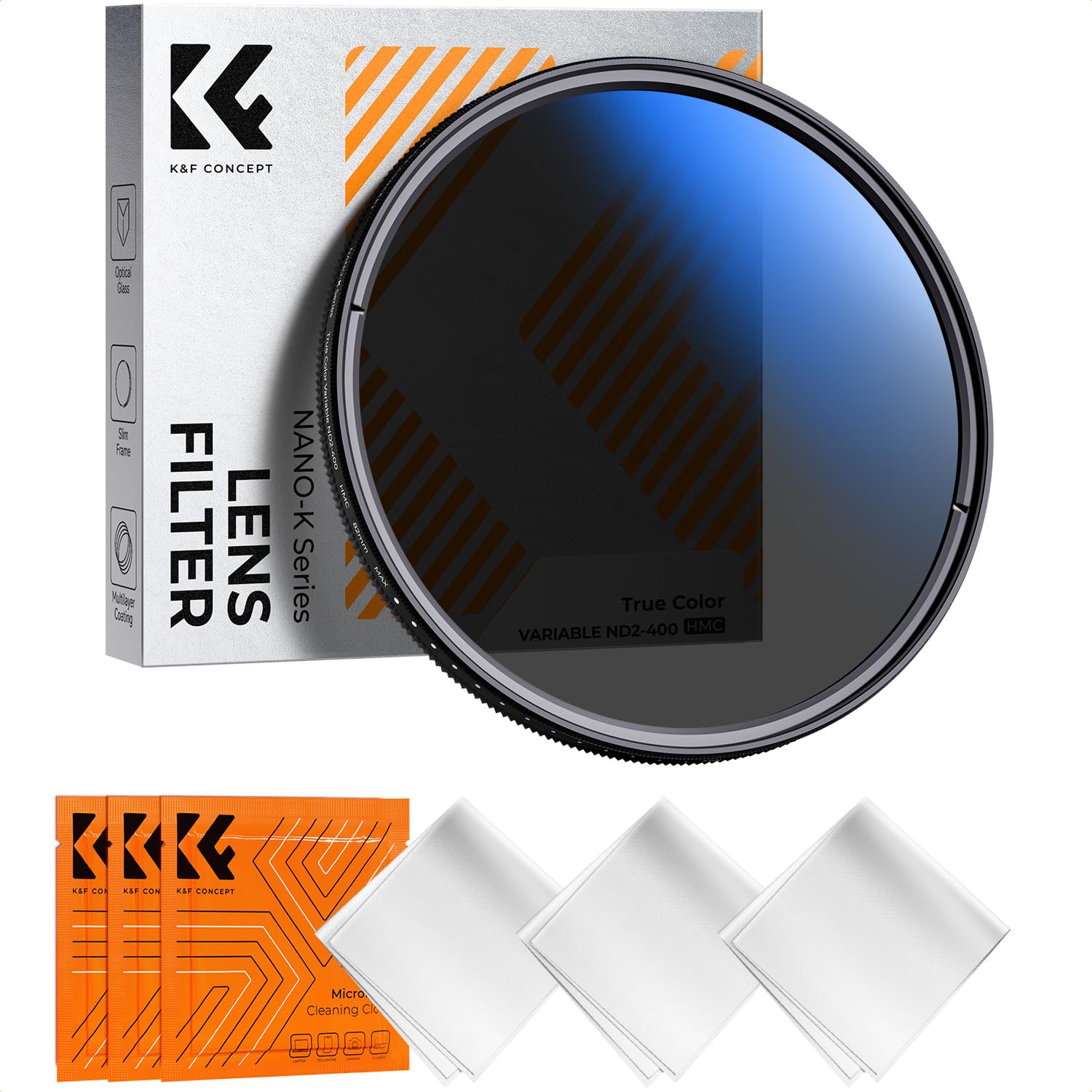 

Concept 43mm True Color Variable ND Eliminates Yellow Adjusts Light Reduction in 9 Features Optical Glass Thin Includes Cleaning Ideal for Video