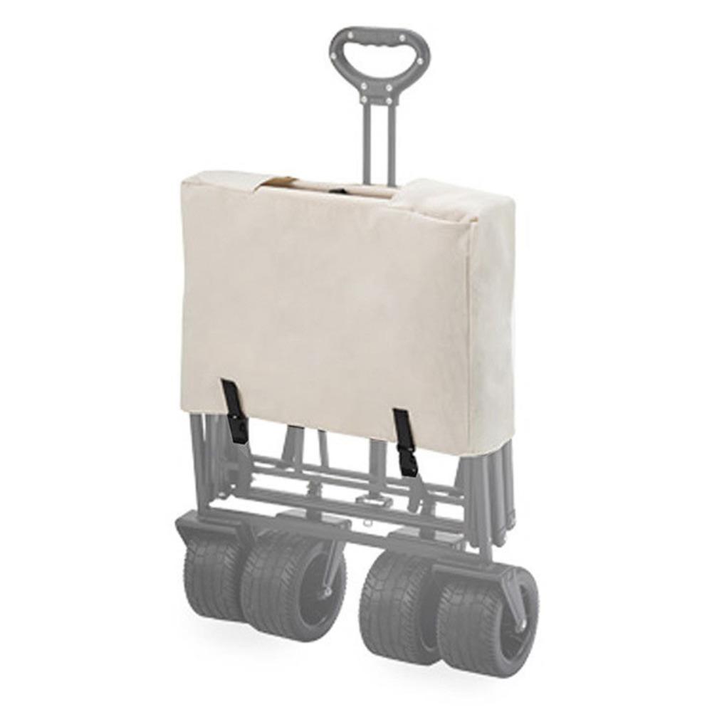 Durable With Handle Trolley Storage Bag Portable Folding Camper Dust Bag Sun Protection Trailer Cover For Outdoor Camping бежевый 1550₽