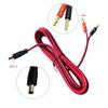 Câble DC5521 Mâle 14AWG vers Fiche Banane 4mm avec Disposition de Polarité Bicolore pour Travaux de Câblage en Laboratoire Scolaire et à Domicile