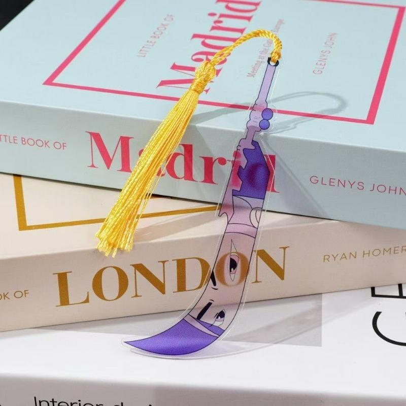 Semn de carte Vânătorii de idoli ai grupului K-Pop, Semne de carte Exorciștii Demonilor Pop, Accesorii de lectură anime pentru iubitorii de cărți fani ai muzicii coreene (Armă Kpop)