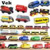 Wooden Locomotive Magnetic Electric Car Train Playthings Fit Biro Wooden Diecast Slot Train Track Railway Learning Playthings Ideal For Children