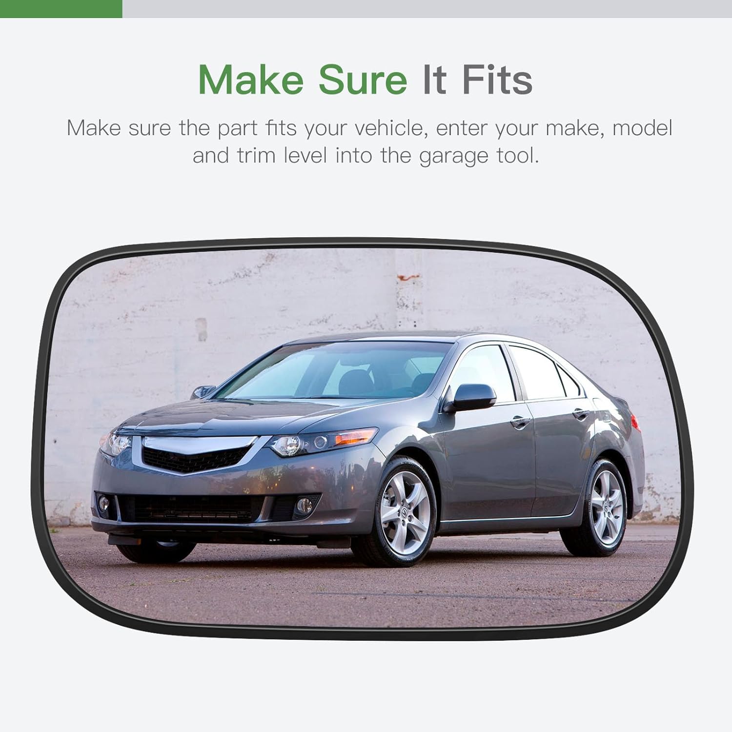 

SCITOO Side View Mirror Glass Passenger Right Side Fit For 2005-2008 For ACURA TSX 2006-2007 For HONDA ACCORD HYBRID W/O HEATED Chrome Convex