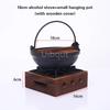 Hand held Household one person food pots Creative wooden lid hanging pot Shouxi Soup Pot bbq grill Japanese style hanging pots