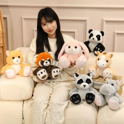 Cute Cute Little Animal Panda Cat Doll Plush Toy Elephant Rabbit Doll Children Soothing Doll