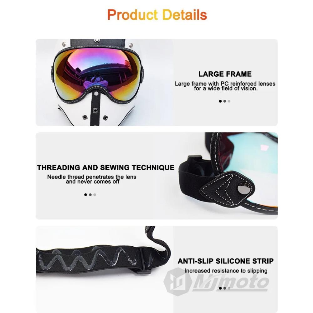 Motorcycle Helmet Bubble Shield Visor Lens for Shoei Ex-Zero Helmet Goggle Lens Multi Color Retro Helmet Glasses Men Menson