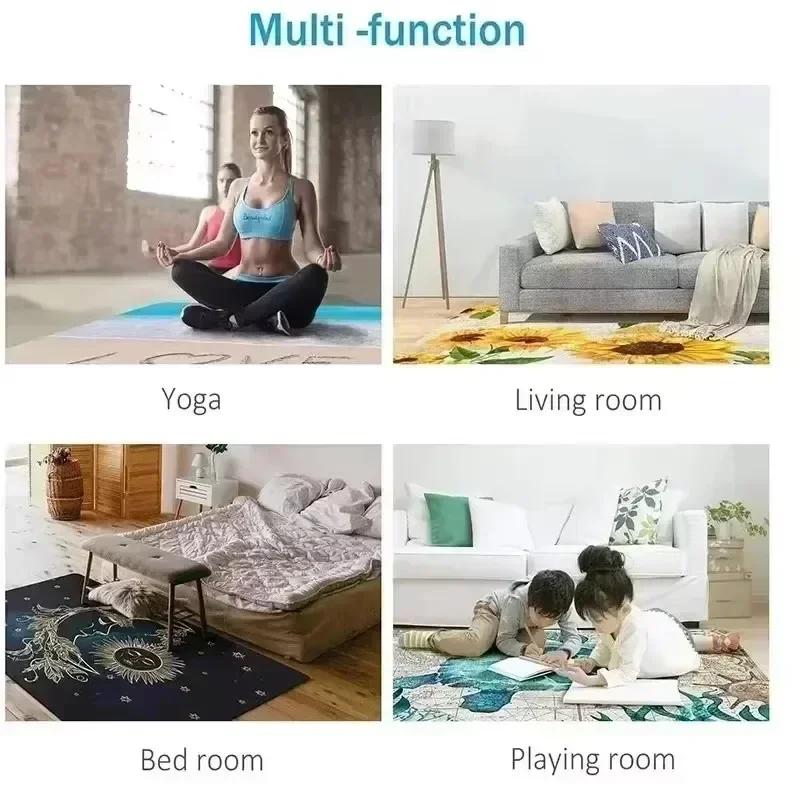 Vintage Boho Living Room Carpet Traditional French Luxury Rugs for Home Decor Popular Fashion Non Slip Coffee Table Floor Mats