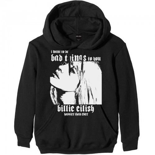 Billie Eilish Felpa con cappuccio unisex per adulti Bad Things