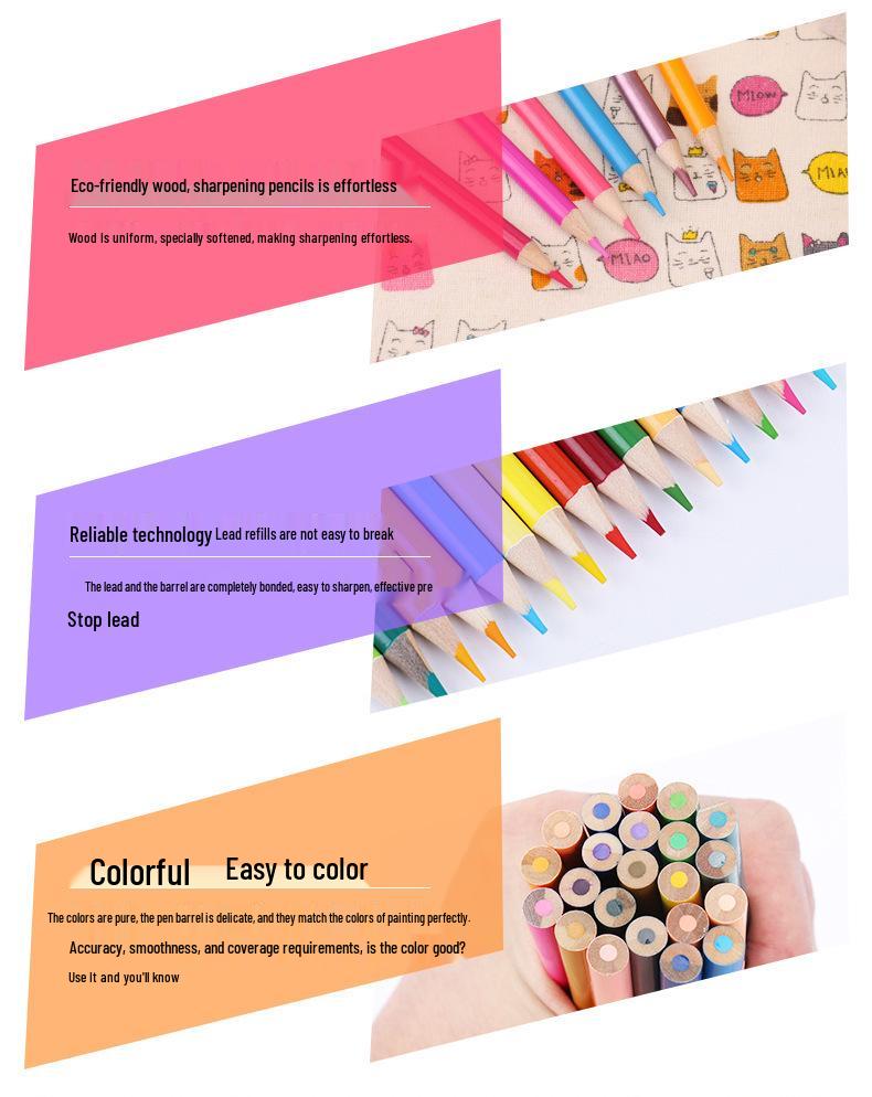 Brutfuner 180 Oil & Water-Soluble Colored Pencils Set for Drawing & Doodling - Ideal Gift