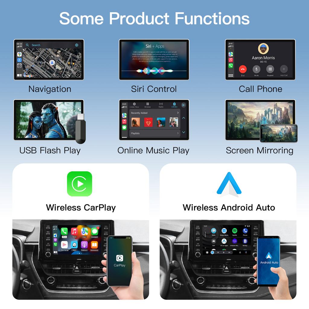 Carplay Android Auto for Toyota Touch2 Entune 2.0 Highlander Tundra Sienna Prius Yaris Camry CHR Module Multimedia