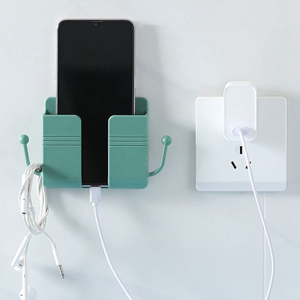 Brackets Wall Mounted Organizer Storage  Case Remote Control Holder Storage Box Phone Plug Stand