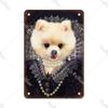 Metal Sign Gentleman Dog Wall Decor, Vintage Tin Plate for Living Room 20x30 cm