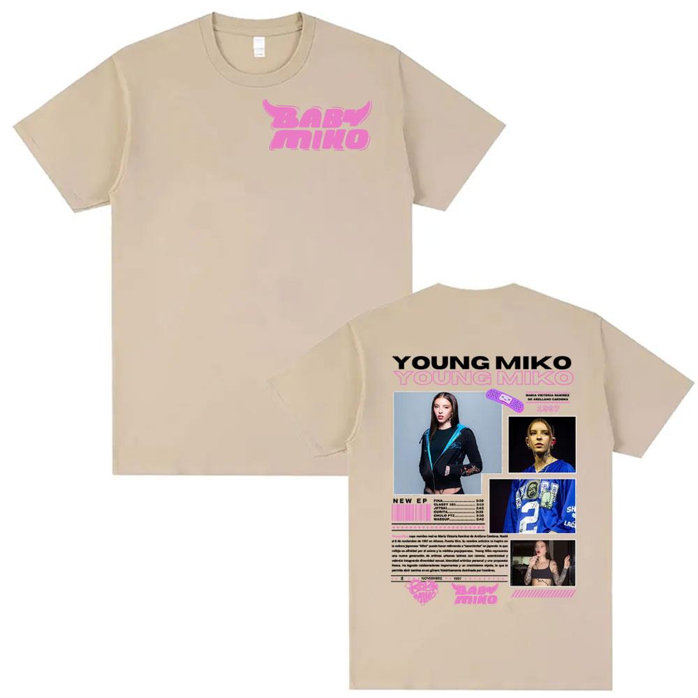 Singer Young Miko Baby Miko Album Tour Cover Tee Shirt Unisex Women Clothing Fashion Aesthetic T Shirts High Quality Casual Tshirt