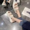 Versatile platform sandals women's summer wear 2025 new fashion fairy style Roman soft-soled beach cool slippers increase height