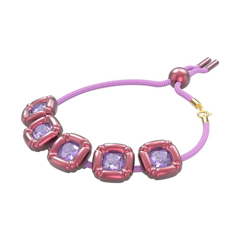 Swarovski Dulcis Cushion Cut Crystal Bracelet Women s Purple 5613731 фиолетовый
