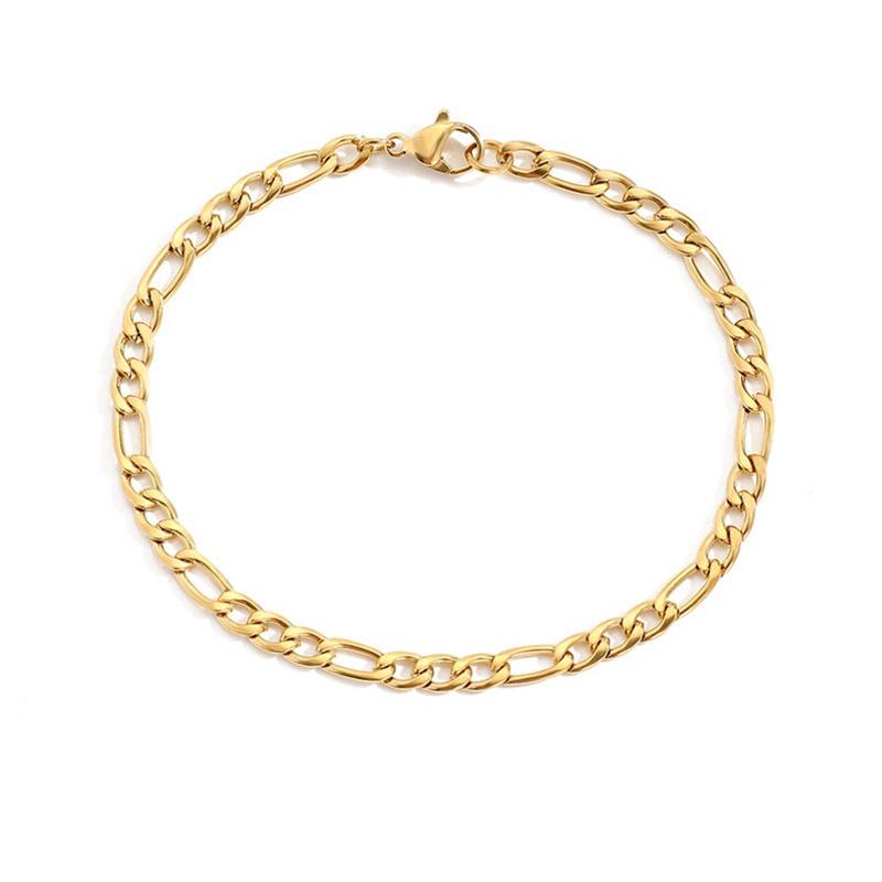 eManco European Titanium Steel Irregular Bracelet for Girls - Versatile, Non-Fading Stainless Steel Jewelry
