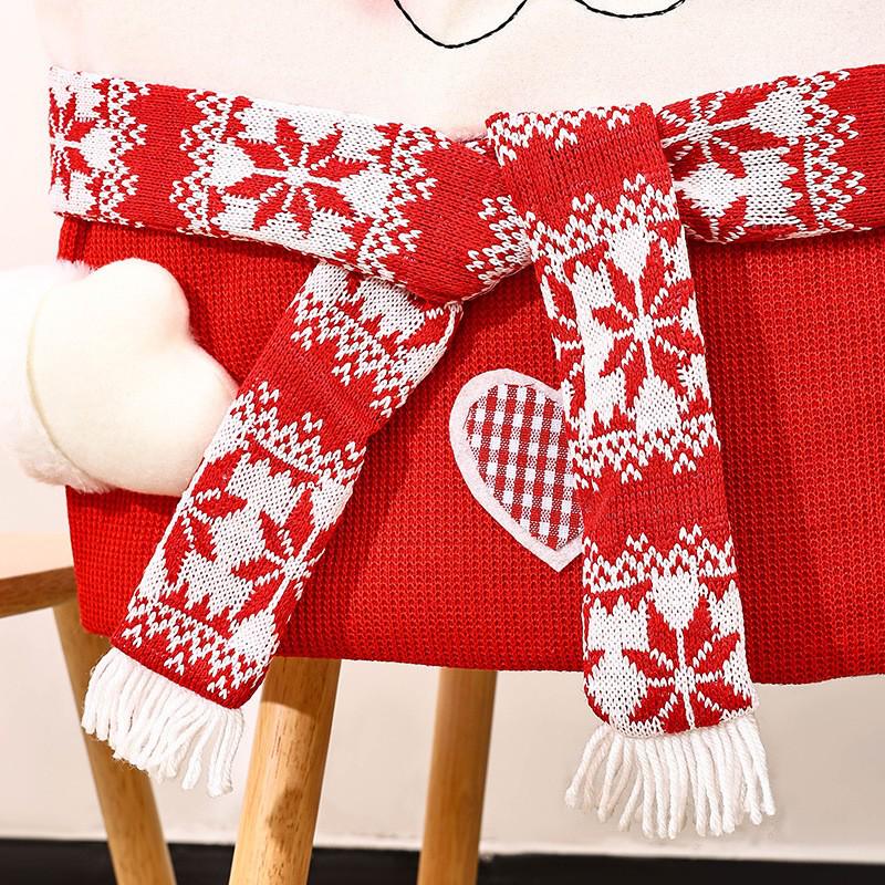 Santa Claus Chair Cover - Cross-border Christmas Decoration for European and American Homes