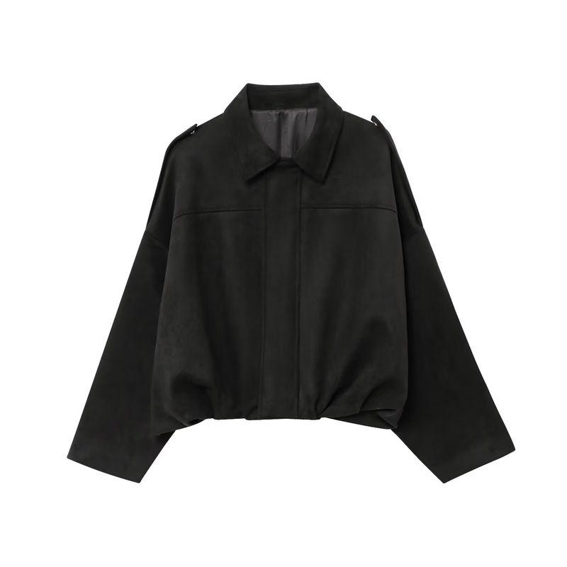 Zaprha 2025 New Arrival Suede Texture Effect Casual Shorts Female Outer Wear Fifth Pants Slim Looking 4344154