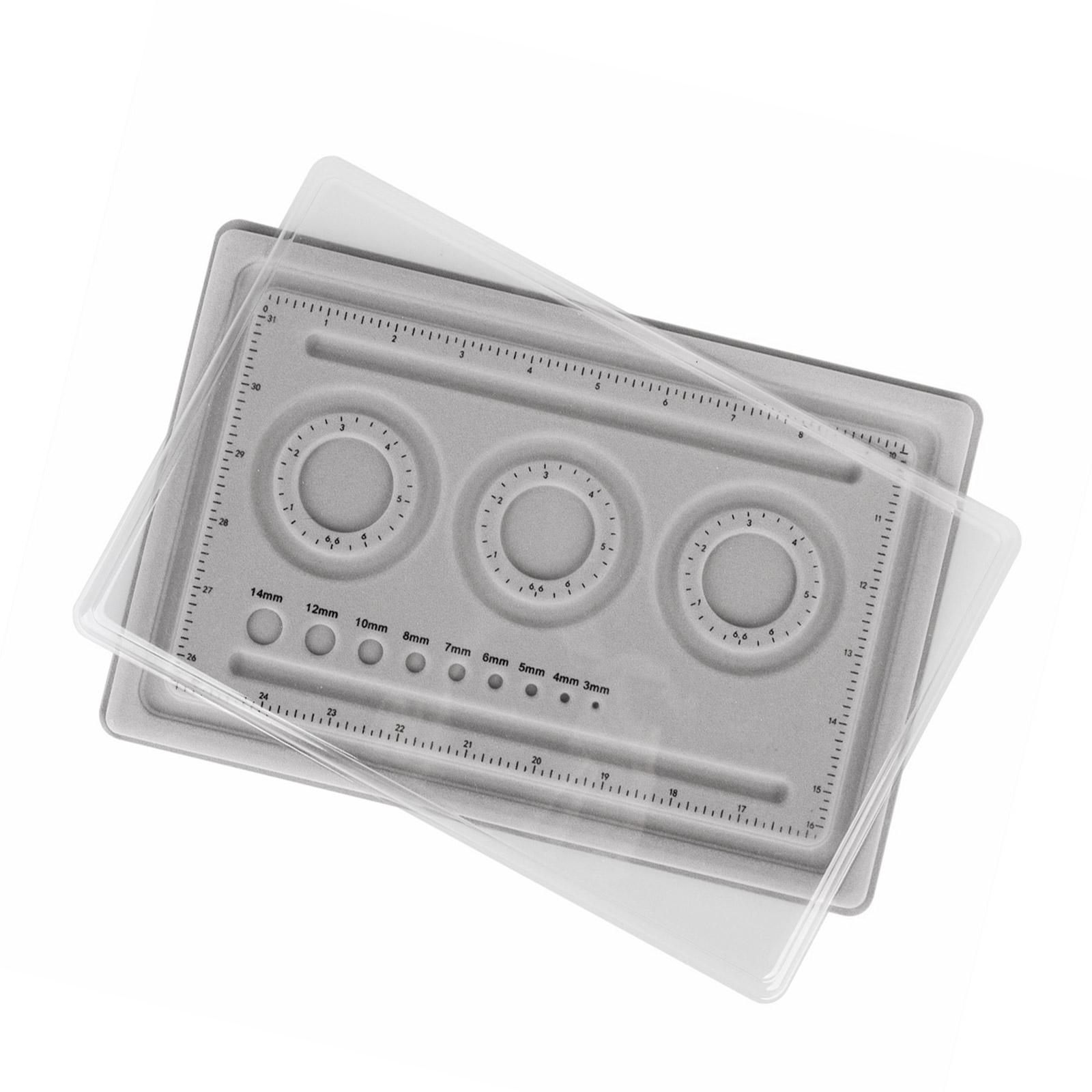 

Серая флокированная доска для дизайна ювелирных изделий, креативные флокированные коврики с точными канавками, лоток для бисера для ювелирных проектов 5