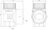 MS Safety Valve 3/4 Inch X 1 Inch, 1.5 Bar for Central Heating Installations