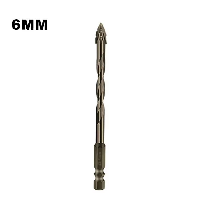 High-Four-edged 14/7Pcs 3-12mm Masonry Drill Bits Concrete Drill Bit Set Tungsten Carbide Tip Work with Concrete Stone Carbide