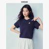 GIORDANO Women's Embroidered Animal Pure Cotton T-Shirt