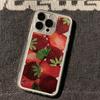 Korean Style Strawberry Clear Case for Samsung Galaxy S25Ultra Case A16 A15 A54 A55 A34 A53 A35 A32 S23 Plus S22 S21 S24FE Cover