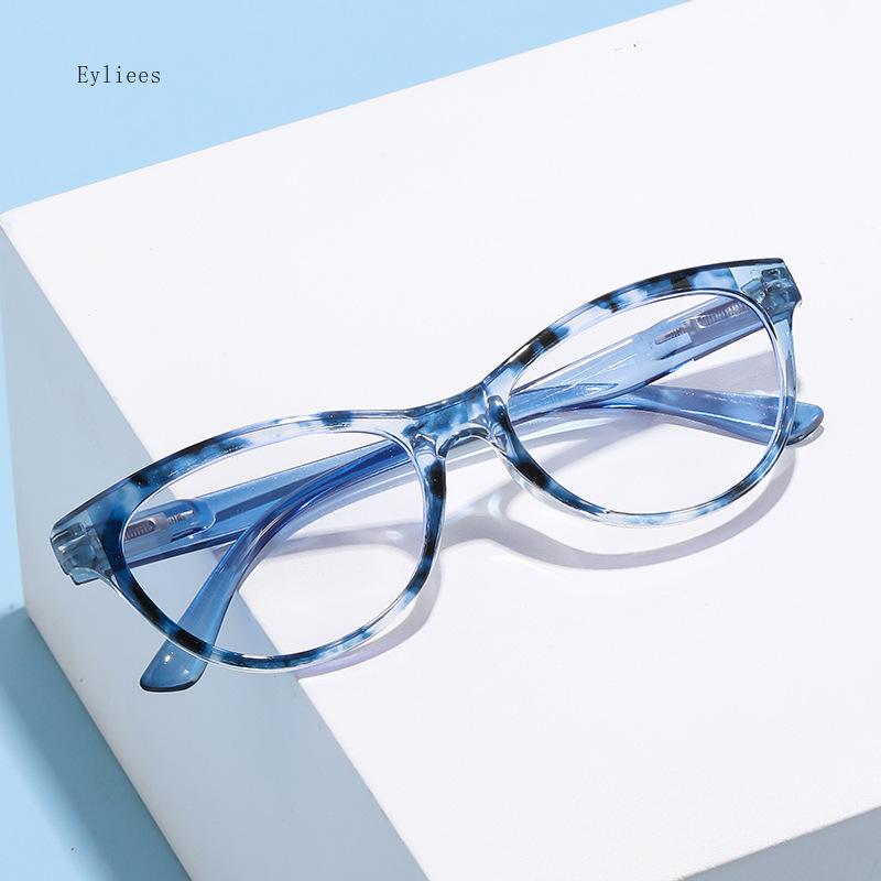 Female's Spectacles Trend Printed Frames Reading Spectacles Male Eye Protection Anti-Blue-Ray Presbyopia Eyeglasses +1.0~+4.0