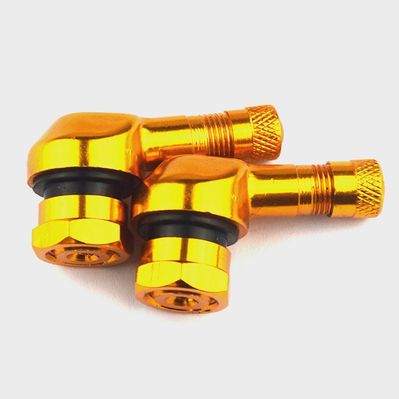 2PCS Electric Vehicle Modified Tire Aluminum Alloy Valve Motorcycle Wheel Hub Valve Anti-leakage Right-angle Valve Nozzle