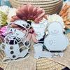 2pcs/set Christmas Snowman Metal Cutting Dies Stencil for DIY Scrapbooking Photo Album Embossing Paper Cards Crafts Diecuts