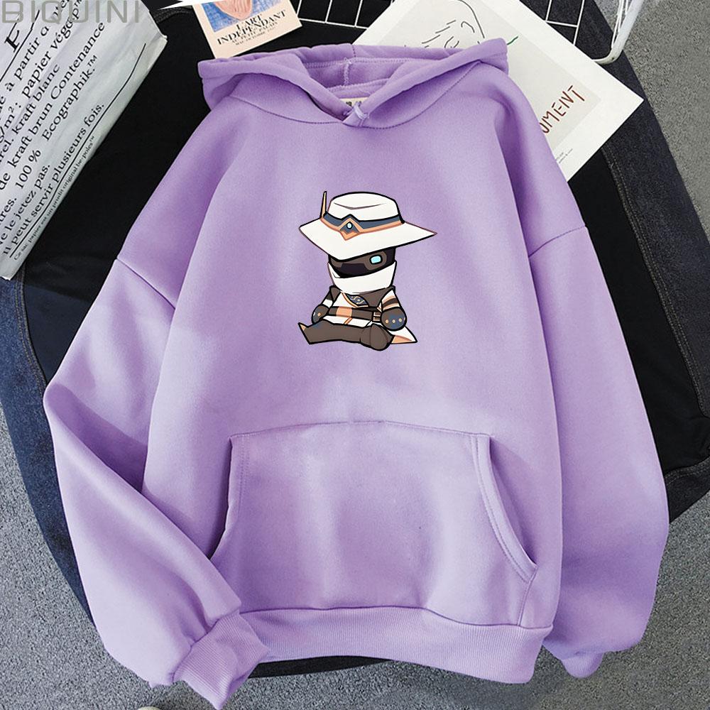 VALORANT Anime Hoodie Cypher Oversized Sweatshirt Felpa Moletom Cartoon Print Long Sleeve 2022Winter Tracksuit Men Unisex Casual