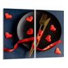 Glass Protective Stovetop Panel 2x30x52 Heart