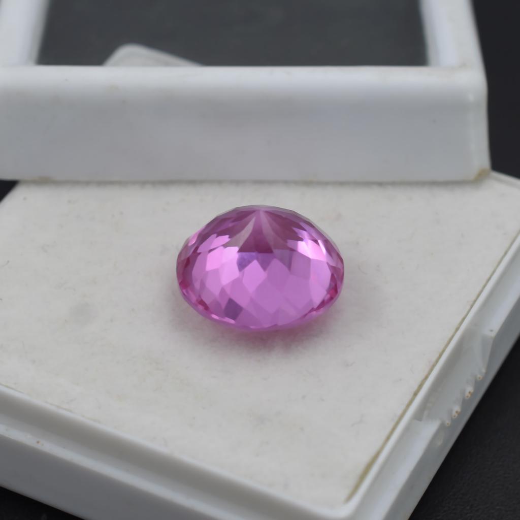 CERTIFIED Natural Pink Sapphire 11.80 Ct Sri Lanka Pink Round Cut Loose Gemstone