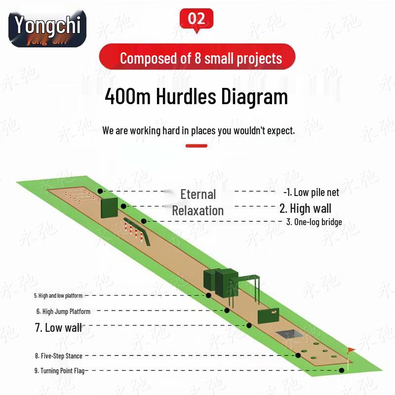 Yongchi 2025 400m Obstacle Training Equipment