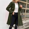 Women's Solid Color Thick Long  Sleeve Fashion Coat Jacket
