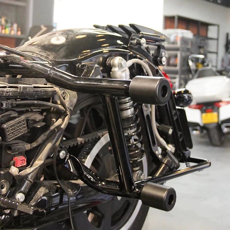 Kompatibler Heckstoßfänger mit Doppelstange für Harley Davidson Road Glide CVO121ST & Road King Satteltaschen