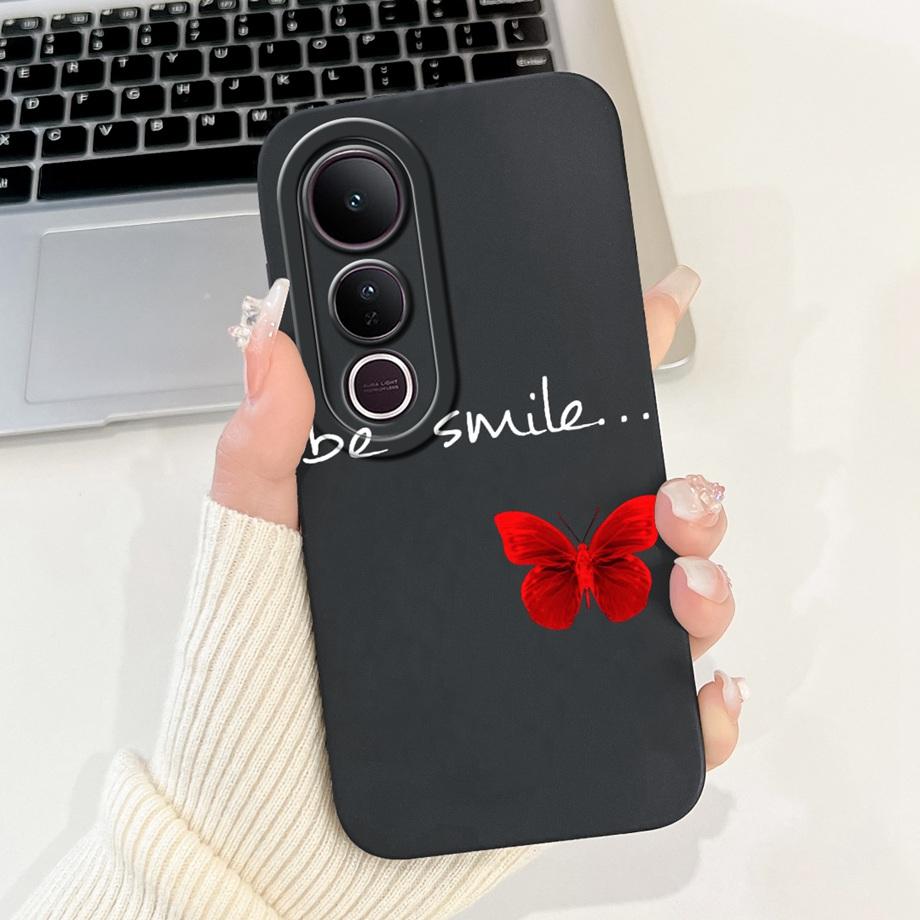 Für Vivo V50 Lite 4G 5G V50 5G Handyhülle Silikon Weiche Rückabdeckung Für Vivo V2441 V2427 Bumper Drache Katze Blume Schmetterling Capa