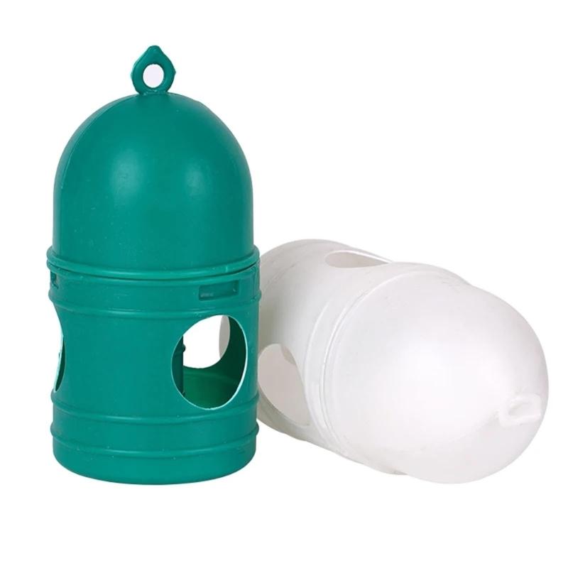 Bird Waterer Durable Automatic Pigeons Water Feeder Drinker with Handle Portable Water Container Easy to Clean