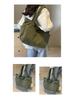 Large Capacity Corduroy Canvas Tote & Crossbody Handbag for Women - Versatile, Fashionable, High-End Shoulder Bag for Commute
