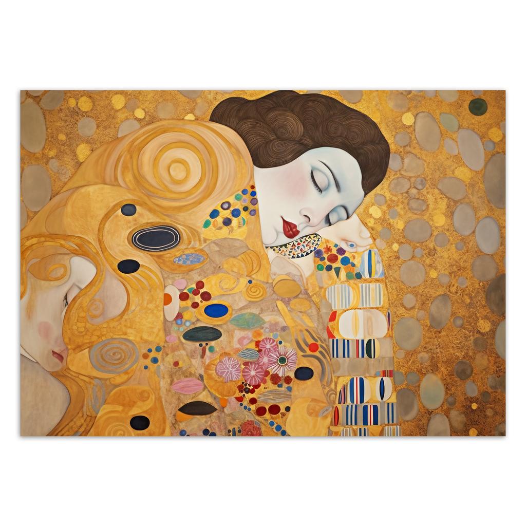 Wallpaper Woman Portrait Abstraction - G. Klimt
