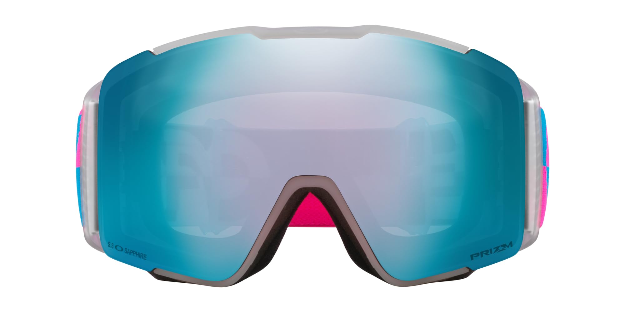 

Oakley LINE MINER PRO L Asia Blue Duality Prizm Sapphire Iridium Prizm Iced Iridium One Size Goggles, Pink, Frame, & Lens,