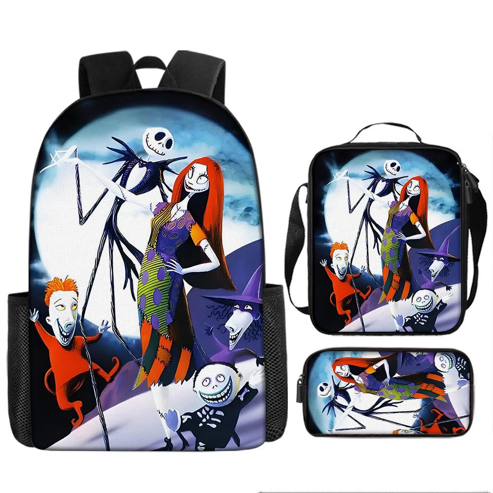 The Nightmare Before Christmas School Bags Men'S And Women'S Backpacks